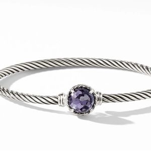 David Yurman Petite Chatelaine Bracelet in Sterling Silver with Black Orchid